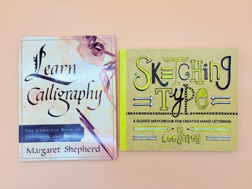 Calligraphy books lot hand - books,
